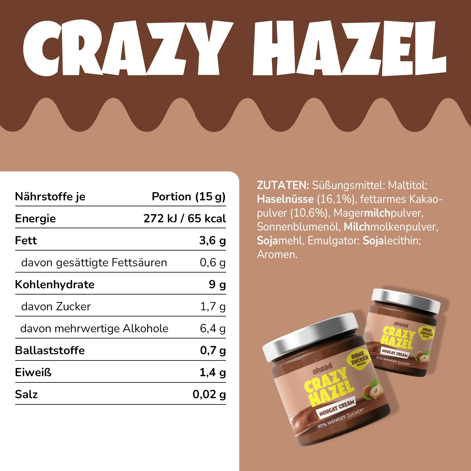 Crazy Nuss Creme Probierpaket 200g - Image 6