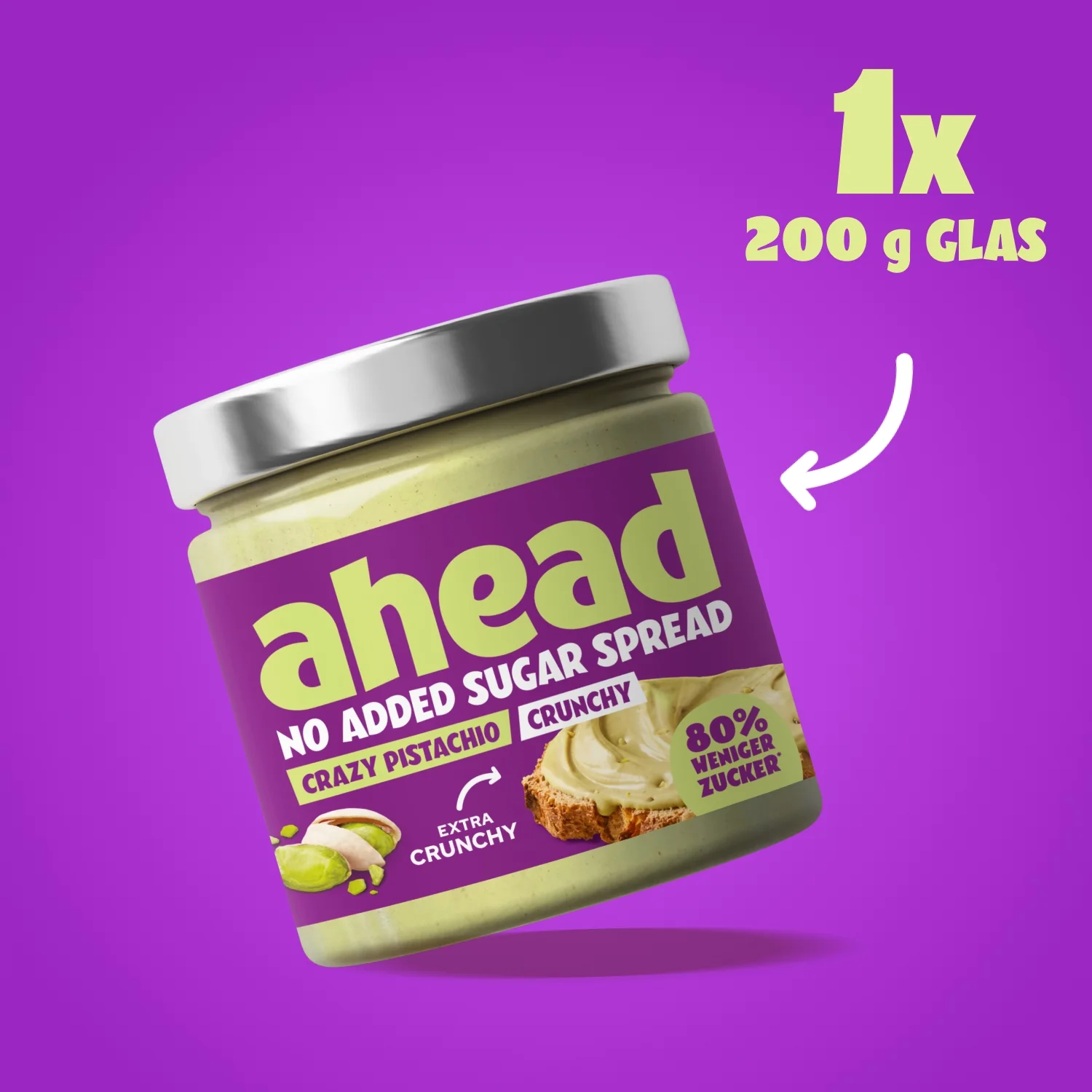 Crazy Pistachio Crunchy 200g - Image 8