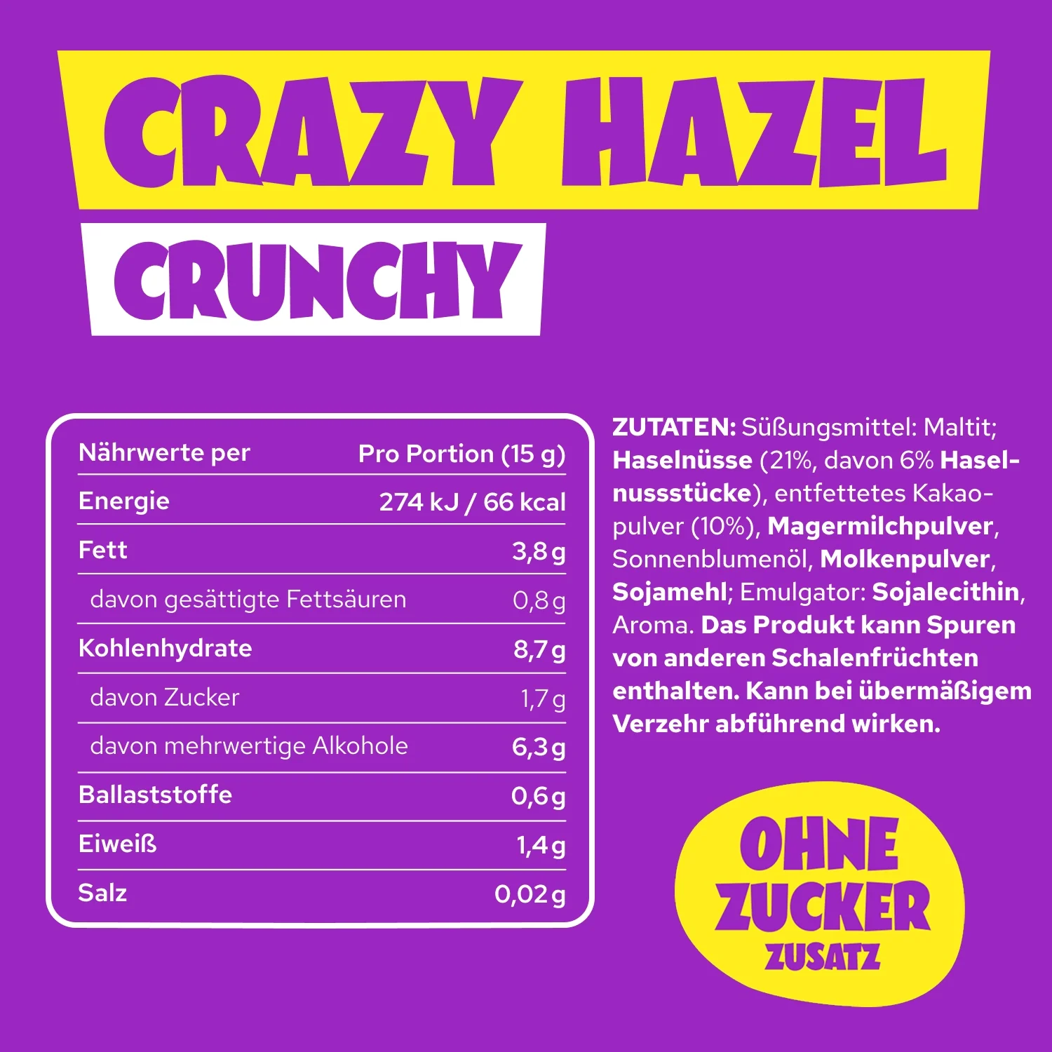 Crazy Hazel Crunchy 200g - Image 5