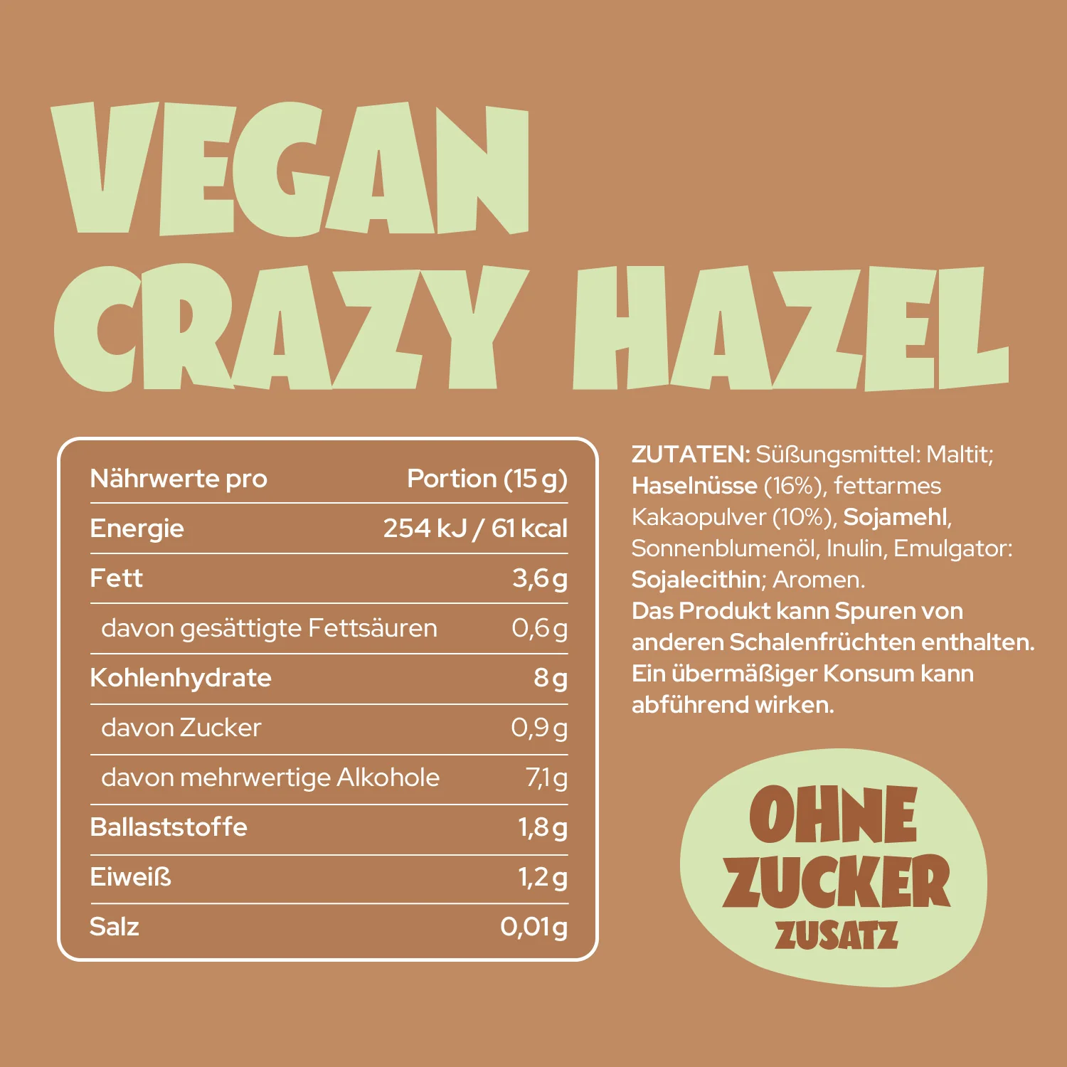 Crazy Hazel Vegan 200g - Image 5