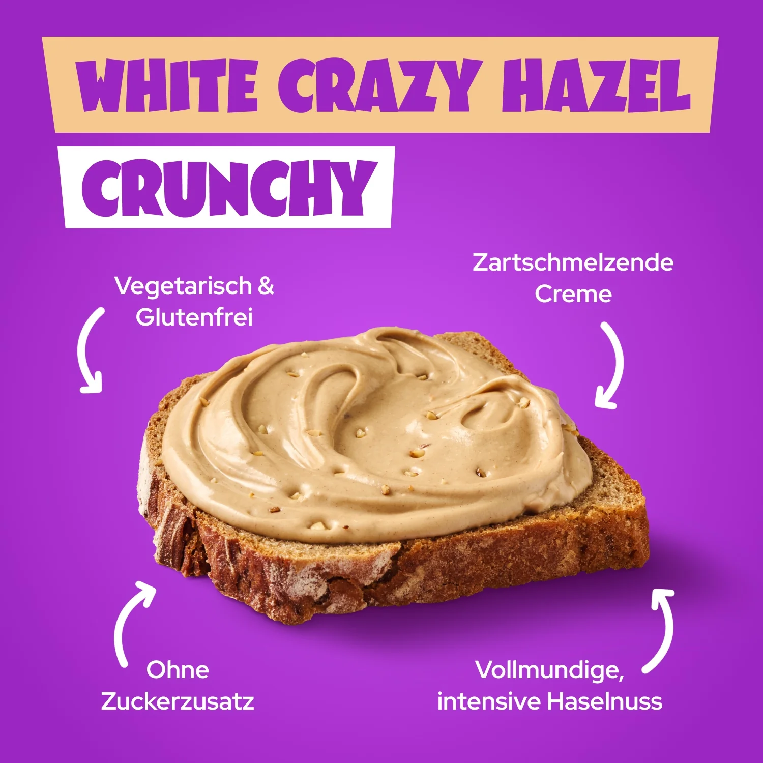 White Crazy Hazel Crunchy 200g - Image 4